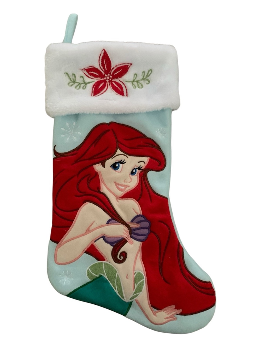 Disney Ariel Christmas Stocking - Red, Aqua & White